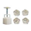 Rose Flower Shape Mooncake Press Mold Cookie Stamps Moon Cake Makers Decors Tool