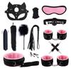 Erotic Sex Toys for Women Adults Games Nylon Bondage BDSM Kits Handcuffs Sex Whip Mouth Gag Soft Fox Tail Anal Plug Sexy Shop