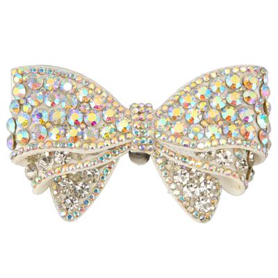 Clip per scarpe a fiocco 3,5 pollici di lunghezza 2,4 pollici di larghezza Staccabile Lucida Resistente Leggera Fibbia per scarpe a fiocco per matrimonio