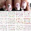 Nail Art Stickers Ins Spring And Summer Flower And Grass Series Zou Ju Flower Watermark Nail Stickers