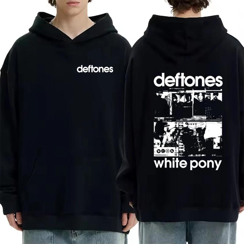 Deftones Retro Graphic Hoodie Autumn Winter Men Women Hip Hop Streetwear Fashion Casual Long Sleeve Fleece Pullover Sweatshirts