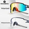 ROCKBROS Fotochromatické cyklistické brýle Polarizační S integrovaným rámem na dioptrie Sportovní sluneční brýle Muži Ženy Brýle Cyklistické brýle