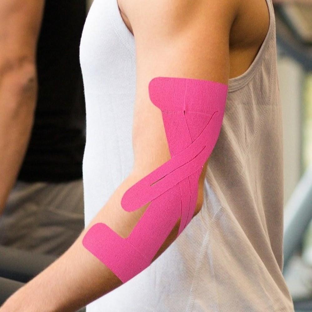 10pcs Breathable Kinesiology Tape Elastic Elbow Support Tape Muscle Tapes Elbow Bandage Tennis