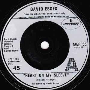 

7inch Record DAVID ESSEX Heart On My Sleeve MER55 Mercury 1980 UK Rock Used