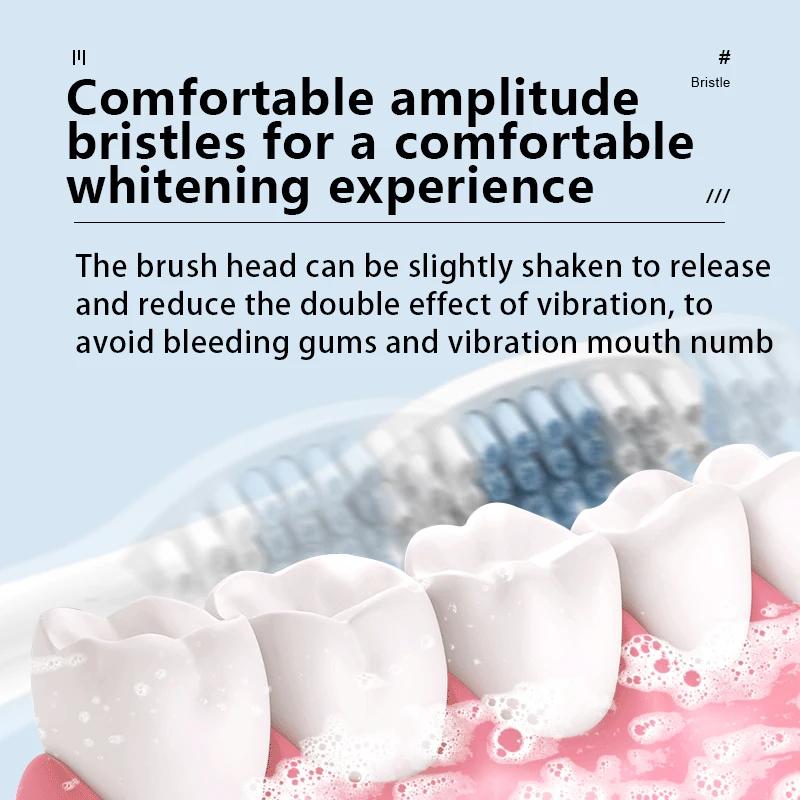 Electric Toothbrush with Sonic Cleaning 3-in-1 for Teeth Whitening & Oral Care - USB Charging & Replaceable Brush Head