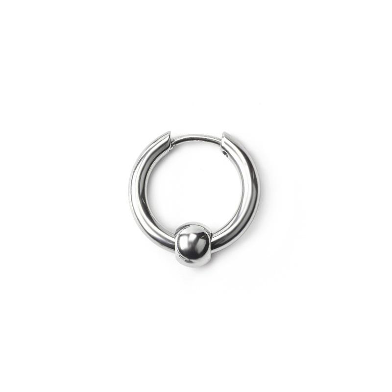 Trendy Hip-Hop Punk Stainless Steel Men's Ear Clip Earrings