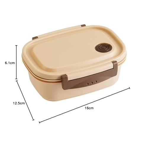 Skater Easy Light Lunch Box M Microwave Safe 550ml Beige Seal Container Storage Container XPM4-A