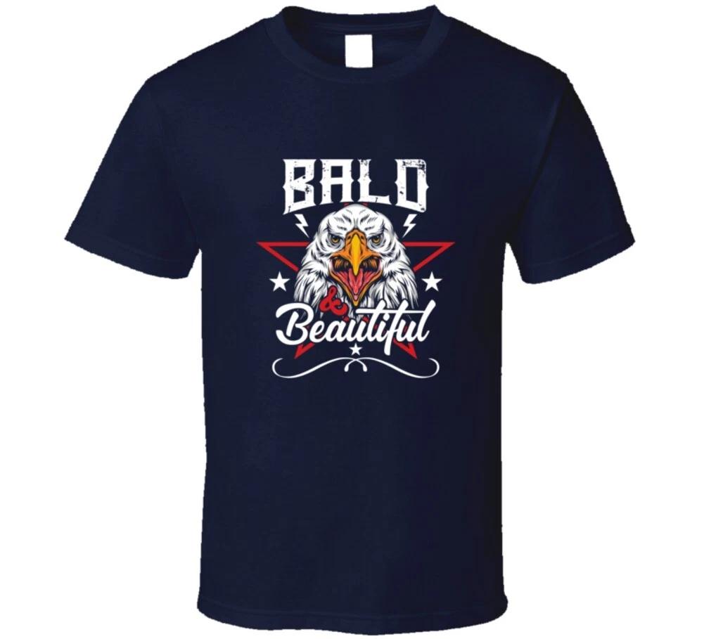 Bald & Beautiful Patriotic Eagle Gift Usa T Shirt XL