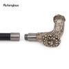 Silver Resin Bear Tree Root Head Walking Cane Fashion Decorative Steel Stick Gentleman Elegant Cosplay Cane Knob Crosier 94cm