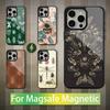 Biology Art Bugs And Insects For iPhone 15,Mini,13,Max,11,16,17,14,Plus,12,Pro,For Magsafe,Magnetic Wireless Charging Case