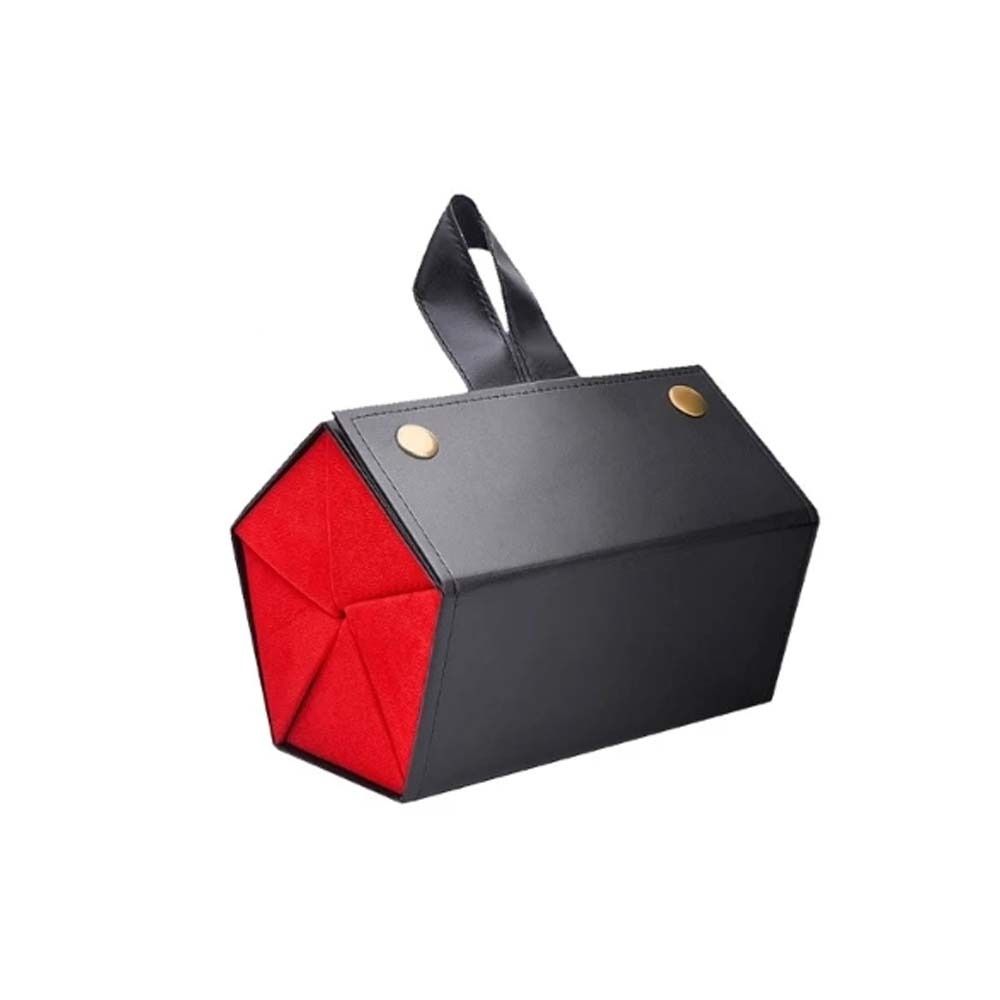 

Folding 5 Slots Glasses Case PU Sunglass Display Case Portable Sunglasses Box Travel