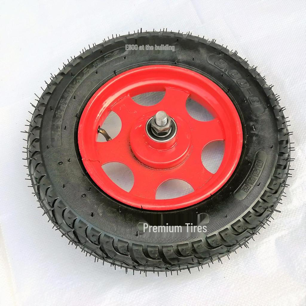 300-8 Inflatable Rubber Caster Wheel with Swivel Bracket for Industrial Use