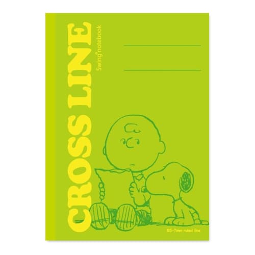 Nakabayashi Cross Line Notebook B5 5-Book Pack A-lined Snoopy Study Book S-58A-5P