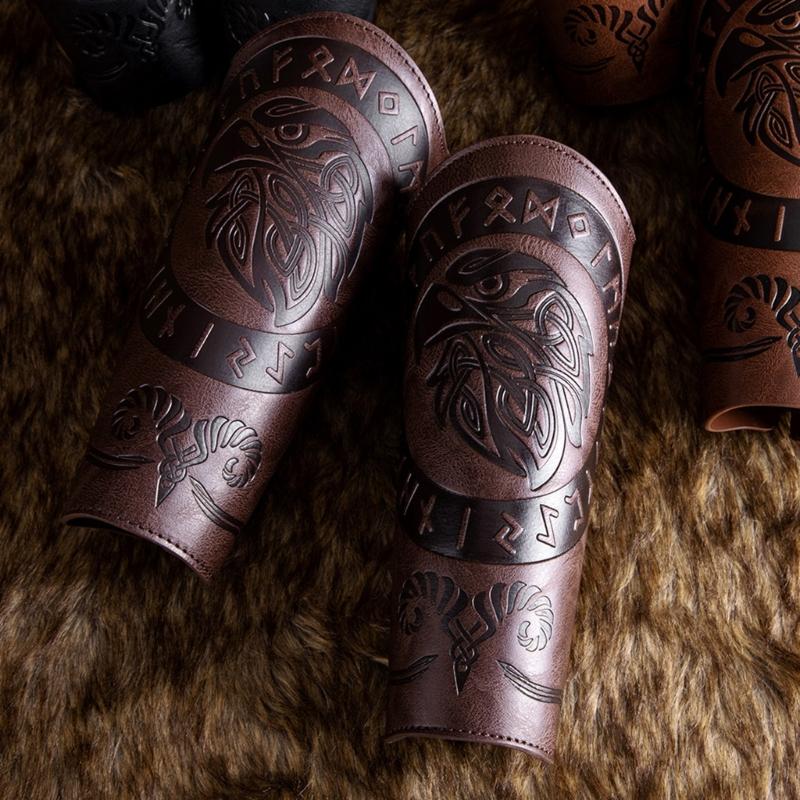 Arm Guard Gauntlet Wristband Role Playing Armguards Wide Knight Arm Gauntlets for Medieval Costume and Role Playing