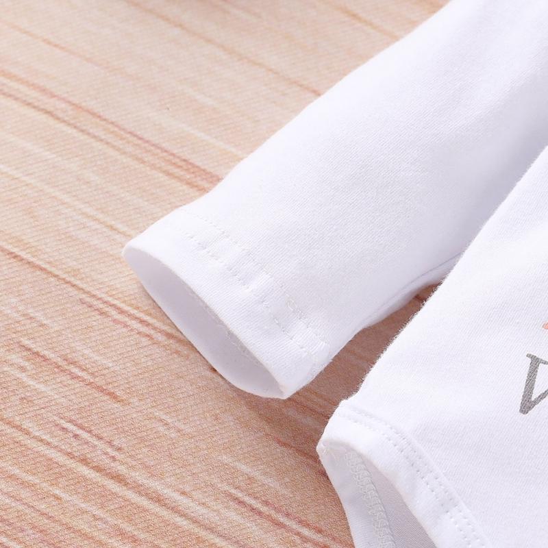 Baby Girl Clothing Newborn Children Baby Girls Outfits Clothes Romper Bodysuit+Flower Printed Pants+Headband+Hat Set