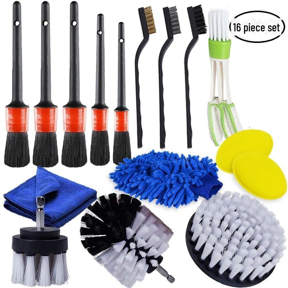 Multifunctional Electric Drill Brush Set – Floor Scrubber, Dust Remover, Polisher
