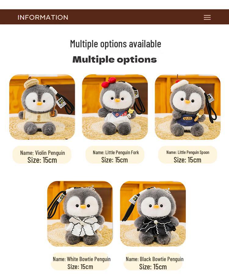 Adorable Penguin Scented Plush Pendant Doll - Perfect Gift for Kids and Desk Buddy
