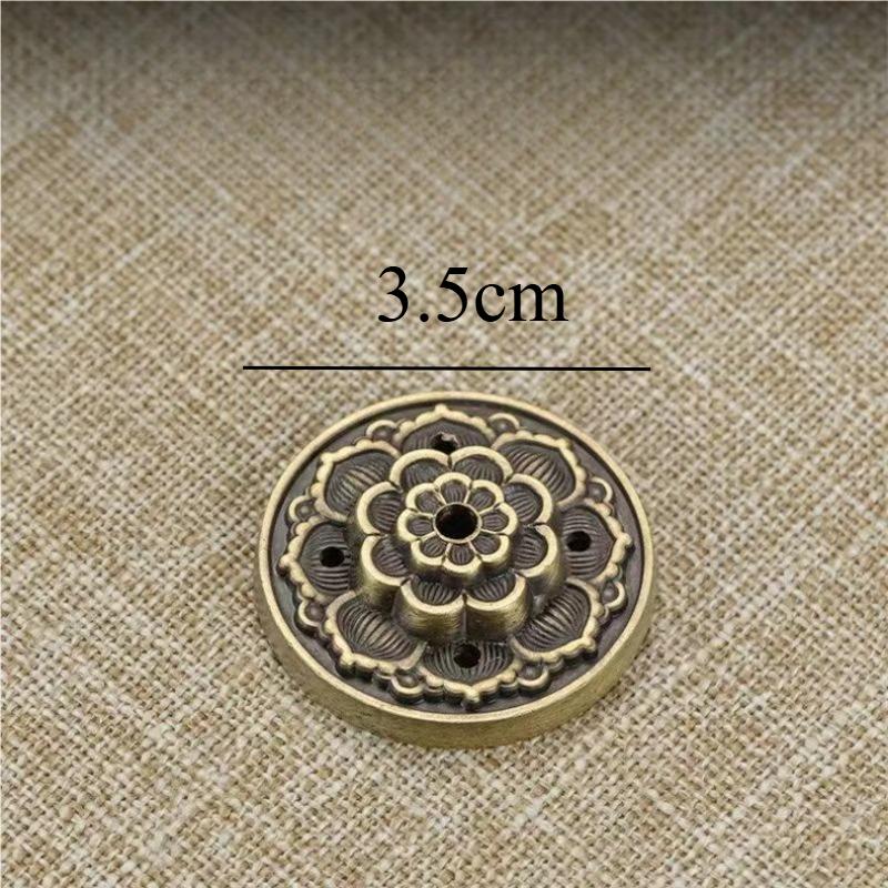 

Metal Stick Incense Holder with 5 Holes Small Incense Burner for Sandalwood Jasmine Line Fragrance Household Home Decoration бронзовый