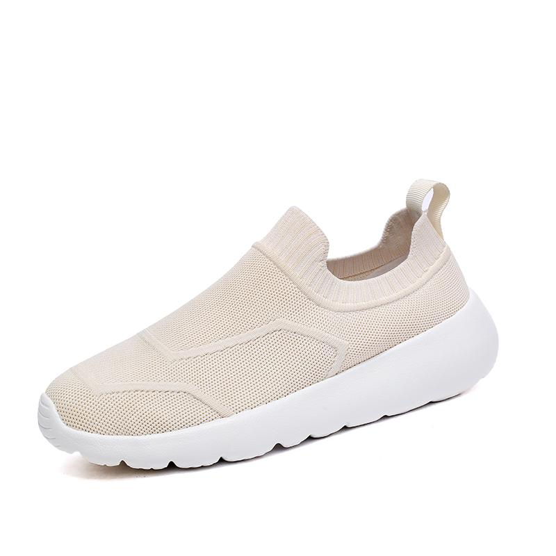 Fashion Outdoor Men Casual Canvas Shoes Lightweight Summer Mesh Shoes Breathable Slip on Flats Breathable Men Walking Shoes Soft Loafers