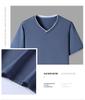 Men's Plus Size Ice Silk V-Neck Short Sleeve Mesh Sports T-Shirt