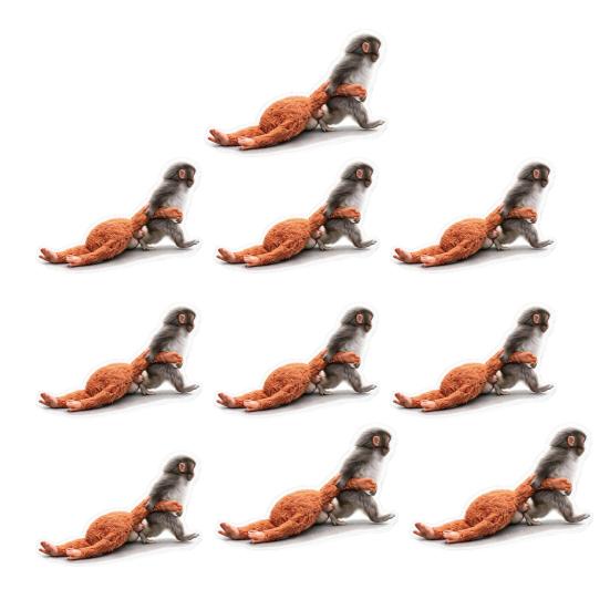

10 Листов Смешные Обезьянки, Обнимающие Плюшевую Игрушку, Наклейки, Причудливые Виниловые Наклейки для Ноутбуков, Бутылок для Воды, Багажа, Скейтбордов, Водонепроницаемые Поделки DIY для Дома G