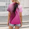 Women's Fashion Casual Lapel Short Sleeve Color Shirt Women's Up Tops
