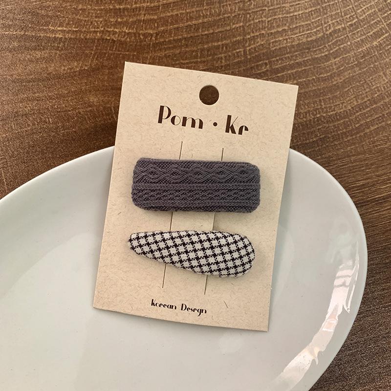 Nouvelle Épingle à Cheveux Florale Brodée pour Enfants Tissu Clip BB Frange Cassée Filles Femmes Coiffure Accessoires Outils de Coiffure