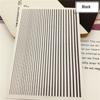 12Pcs/1pcs Nail Lines Strip Stickers Gold/Silver Metal CurveStrip Tape Decals Self-Adhesive Slider DIY Manicure Nail Art Sticker