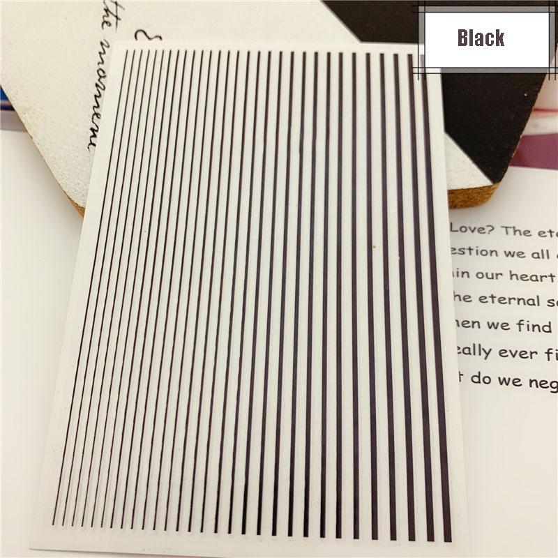 12Pcs/1pcs Nail Lines Strip Stickers Gold/Silver Metal CurveStrip Tape Decals Self-Adhesive Slider DIY Manicure Nail Art Sticker