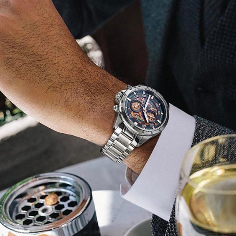 AILANG New Men's Watch Fully Automatic Hollow Mechanical Watch Multi -function Watches Waterproof