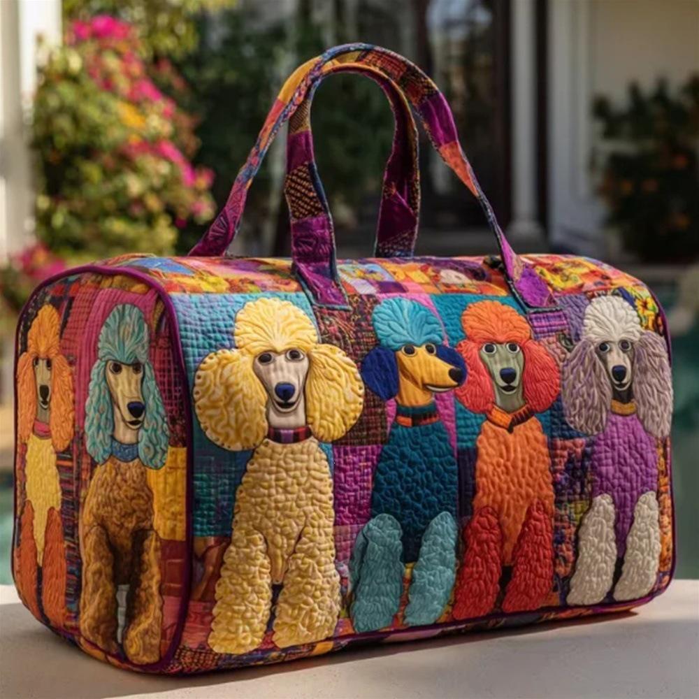 3D Independent Station Bus Series Women's Travel Yoga Handbag with Fashion Print