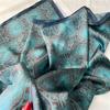 110*110 Cm Square Silk Scarf Women's Fashion Printed Small Neck Scarf Office Women's Hair Belt Folar Handkerchief Women's Handkerchief Shawl Scarf