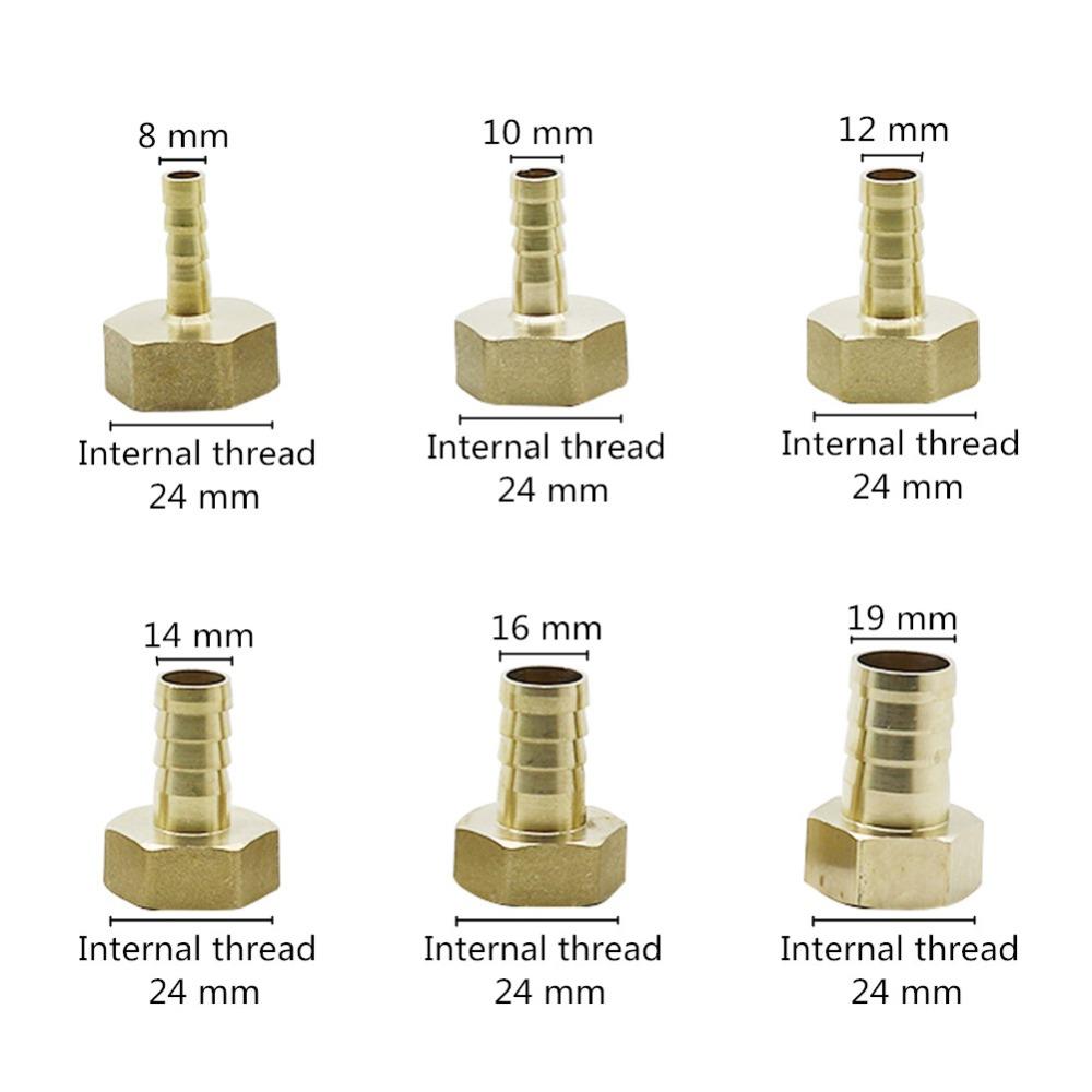 Hose Barb Connector copper  3/4" female Male Thread Pipe Fitting Barb Hose Pagoda Coupling Tail Connector 8/10/12/14/16mm hose