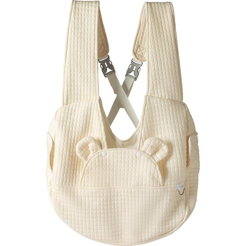 Large Capacity Adjustable Portable Pet Carrier Backpack Comfortable Cotton Pet Outdoor Travel Bag Simple Cross Chest Backpack