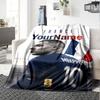Mbappe Deinen Namen Personalisierbare Decke Überwurf Personalisierbare Decke Ultra-Weich Vielseitig für Sofa Meeresufer Büro Wohnzimmer Ideal für Alle Jahreszeiten