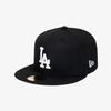 New Era Mlb La Dodgers Cappellino Fitted Base Nero Bianco 11591149