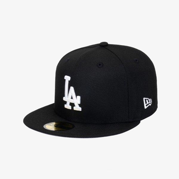 New Era Mlb La Dodgers Basic Fitted Cap bLack White 11591149