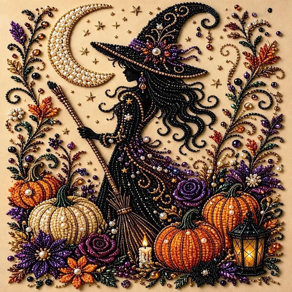 Halloweenowy Motyw Halloweenowy Duch Perłowa Sztuka Zestaw DIY Przyjazne Rękodzieło Malowanie Perłami Biuro