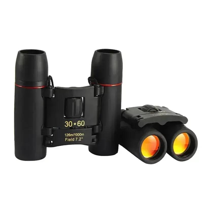 30x60 Compact Zoom Cool Binoculars Long Range 1000m HD Folding Mini Telescope for Hunting Camping Tourism Outdoor Sports Optics