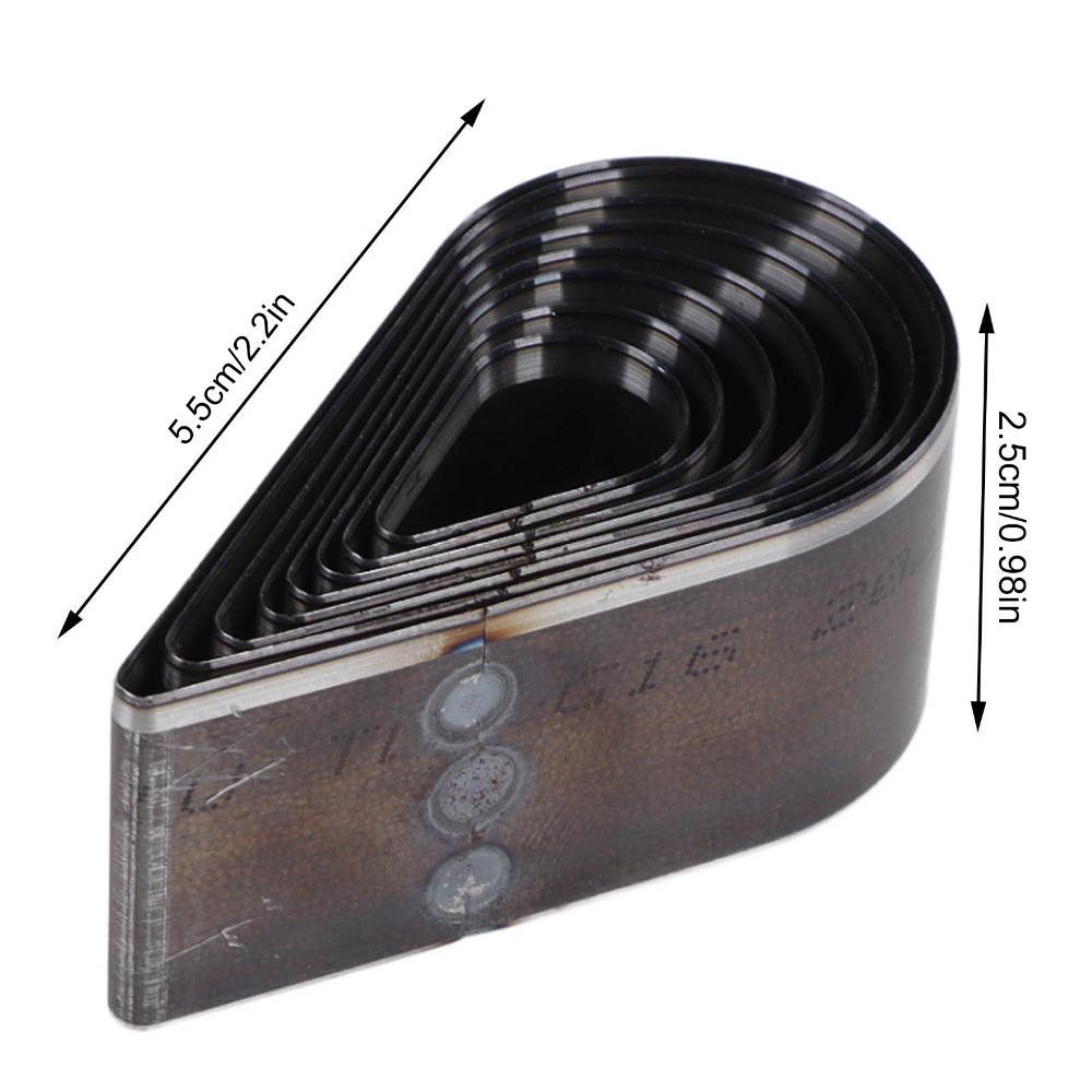 8 Pcs Teardrop Shape Leather Punching Tool  for DIY Leather Craft, EVA, Fiber Board, Clay