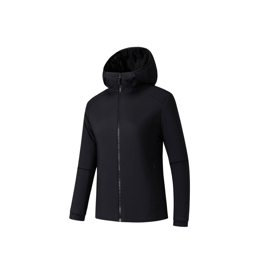 Anta Champion Outdoor Series Hooded Solid Color Casual Versatile Warm Breathable Soft Cotton Jacket Women Jacket 162540802-3