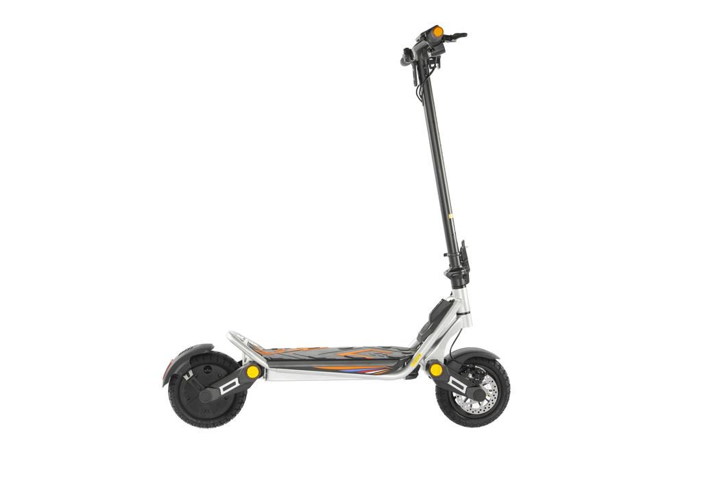 KuKirin A1 Electric Scooter - 45km/h High Speed, 45km Long Range, 800W Motor, Dual Disc Brakes & IPX4 Waterproof-silver(NO ABE)