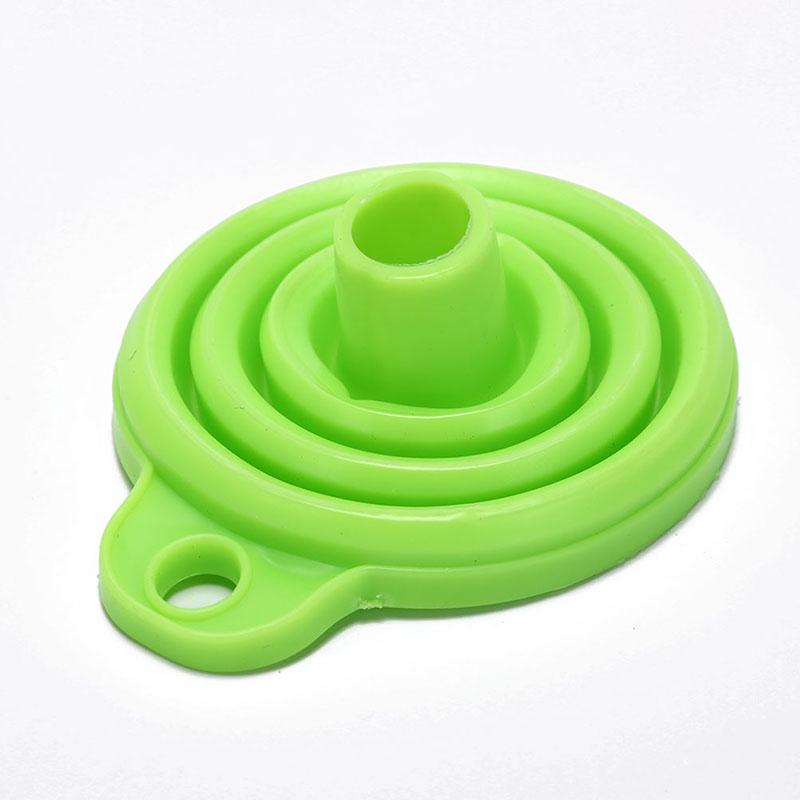 

Силіконовий Гель Складний Практичний Складаний Воронка Бункер Кухонне Знаряддя зелений