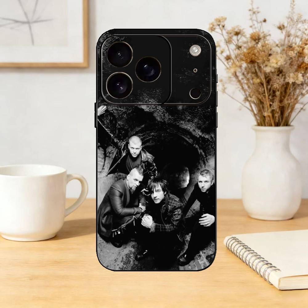 

TDG Rock Band T-Three Days Grace Phone Case For iPhone 17,16,15,14,13,12,11 Plus,Pro Max,SE4Soft Silicone Black Cover iPhone16promax