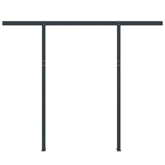 VidaXL Jeu de Poteaux d'Auvent, Poteaux de Rechange pour Auvent, Poteau de Support de Tente Terrasse Patio Jardin, 315099