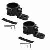 2Pcs Adjustable Clamp Flag Mount Bracket Black Antenna Mounting Bracket  Off-Road Vehicle