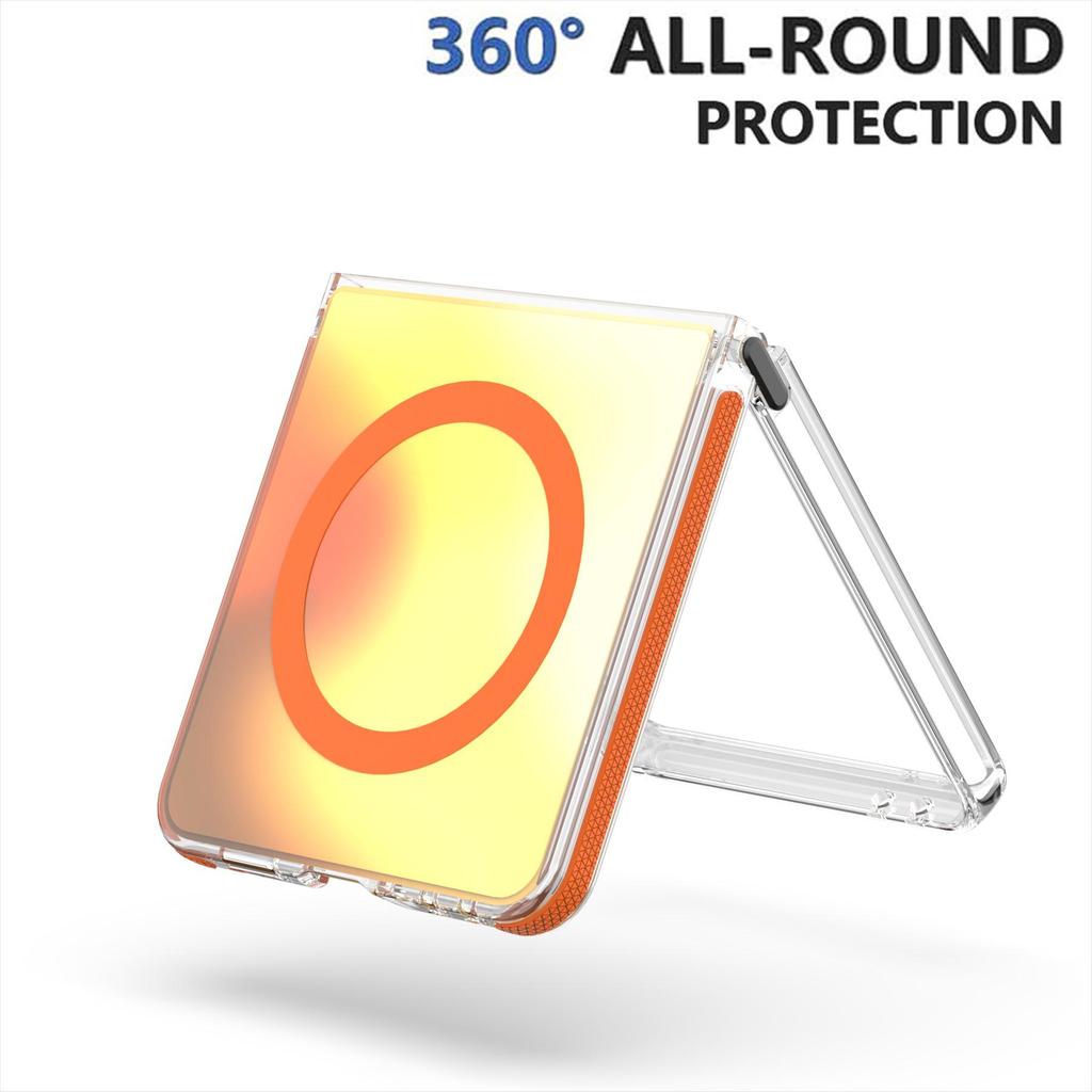 Husă magnetică Samsung Z Flip 7 Chameleon – Husă protectoare transparentă compatibilă cu șnur