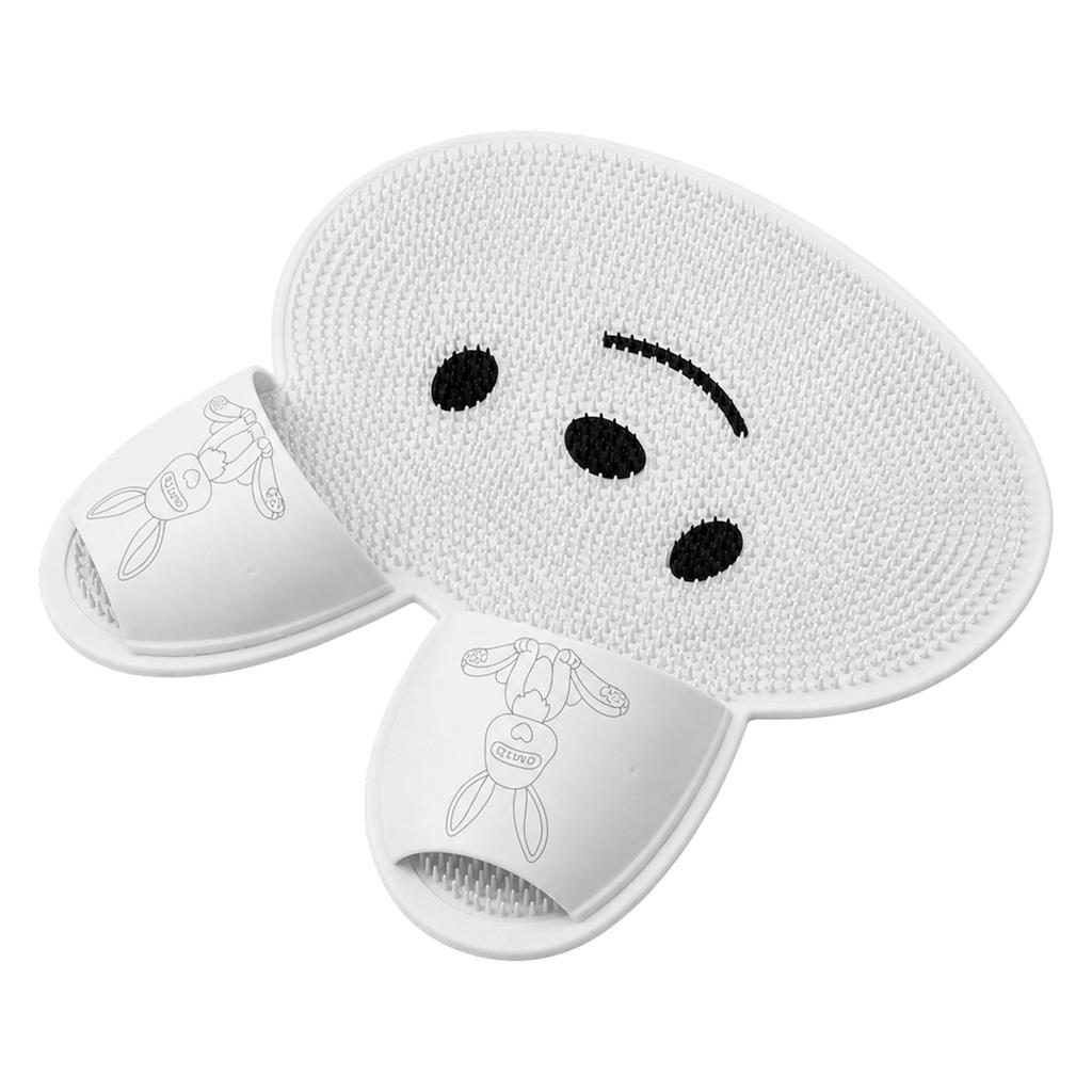 Bath Shower Foot Scrub Mat, Non‑ Exfoliating Foot Cleaning Pad for Bathroom Floor