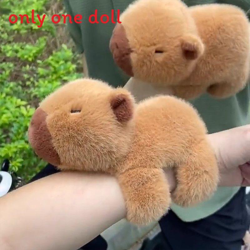 Cartoon Animal Hand Ring Plush Toy With Fox Dinosaur Shark For Kids Gift