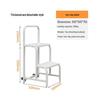 1.5m Mobile Order Picking & Safety Ladder with Platform